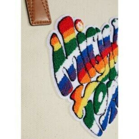 Michael Kors The Michael Bag Large Tote Natural Acorn Pride Logo - Picture 4 of 6